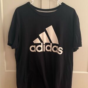 adidas Black and White Short Sleeve Tee